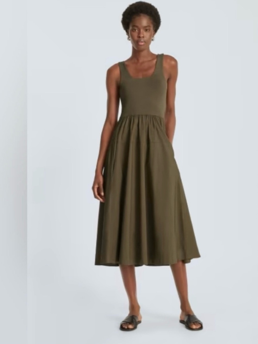 Everlane Riviera dress in beech, xxs. - Picture 2 of 9